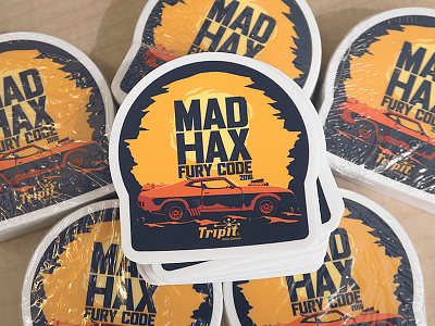 Mad Hax: Fury Code car dessert hack day illustration mad hax mad max sticker mule stickers