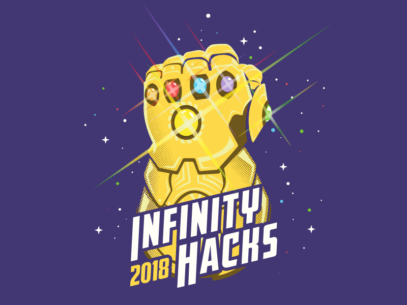 Infinity Hacks avengers endgame illustration infinity gauntlet infinity stones infinity war marvel shirt sticker