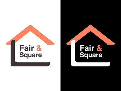 Fair & Square Logo app branding design illustration logo typography vector