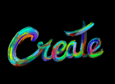 Create branding create design text