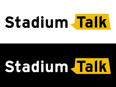 Stadium Talk Logo branding design logo typography vector