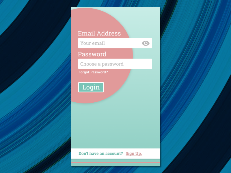 Login Mobile Screen figma modern mobile design vector typography ui ux login
