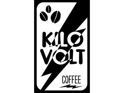 Sticker Design made for Kilovolt Coffee branding coffee design illustration sticker typography vector