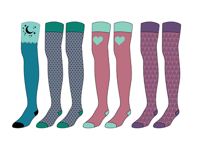 thigh-highs sock designs