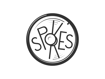 Spokes bike logo shop spoke wheel