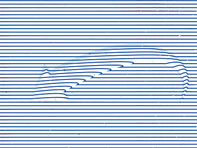 Refresh 3d arrow blue detail line poster print red stripes