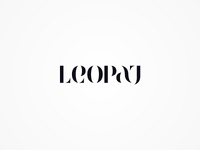 LEOPAJ custom logo proposal typeface typography