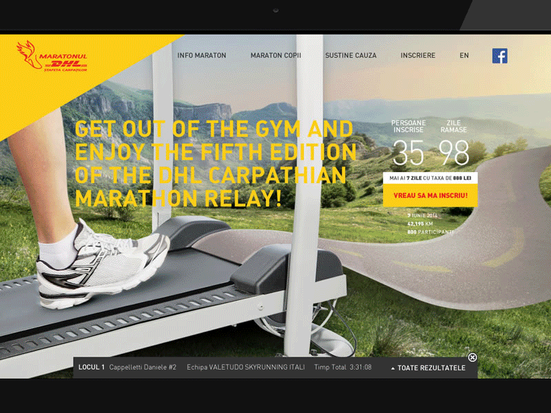 DHL Marathon dhl marathon presentation race road run running web website