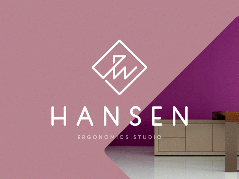 hansen assets brand design digital ergonomics home identity logo office rebranding stationary studio