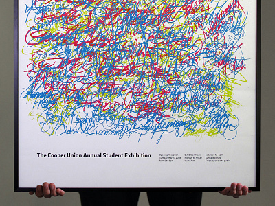 Cooper Union Annual Student Exhibition Poster cooper union poster signatures tobias