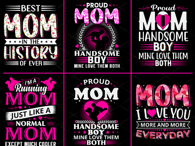 Mothers Day t-shirt Design Bundle