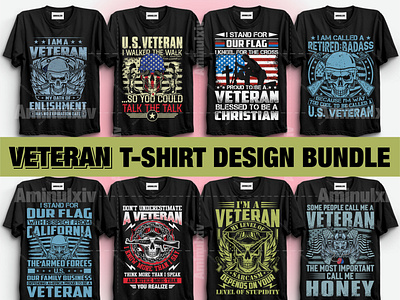 Veteran T-shirt Design Bundle