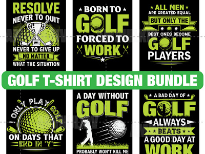 Golf T-shirt Design Bundle