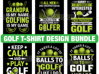 Golf T-shirt Design Bundle