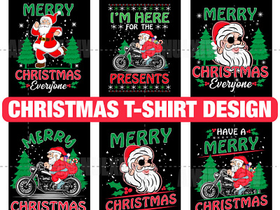 Christmas T-shirt Design Bundle