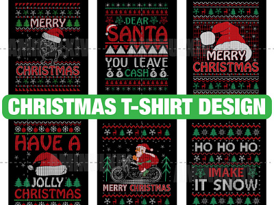 Ugly Christmas T-shirt Design Bundle apparel branding bulk christmas design graphic design illustration logo merry christmas mockup santa t shirt t shirt t shirt design tee tshirt tshirts typography vector xmas