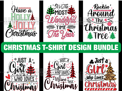 Christmas T-shirt Design Bundle apparel branding christmas christmas svg christmas t shirt design christmas typography design graphic design illustration logo merry christmas santa t shirt t shirt design t shirt design tee tshirt tshirts typography vector