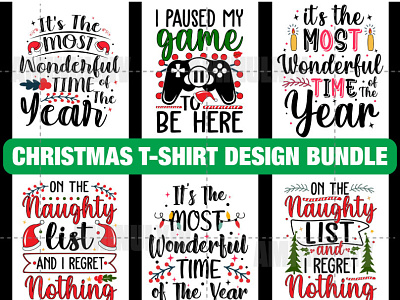 Christmas T-shirt Design Bundle apparel branding christmas christmas svg christmas typography design graphic design illustration logo merry christmas santa santa claus t shirt t shirt t shirt design t shirt design tee tshirt tshirts vector