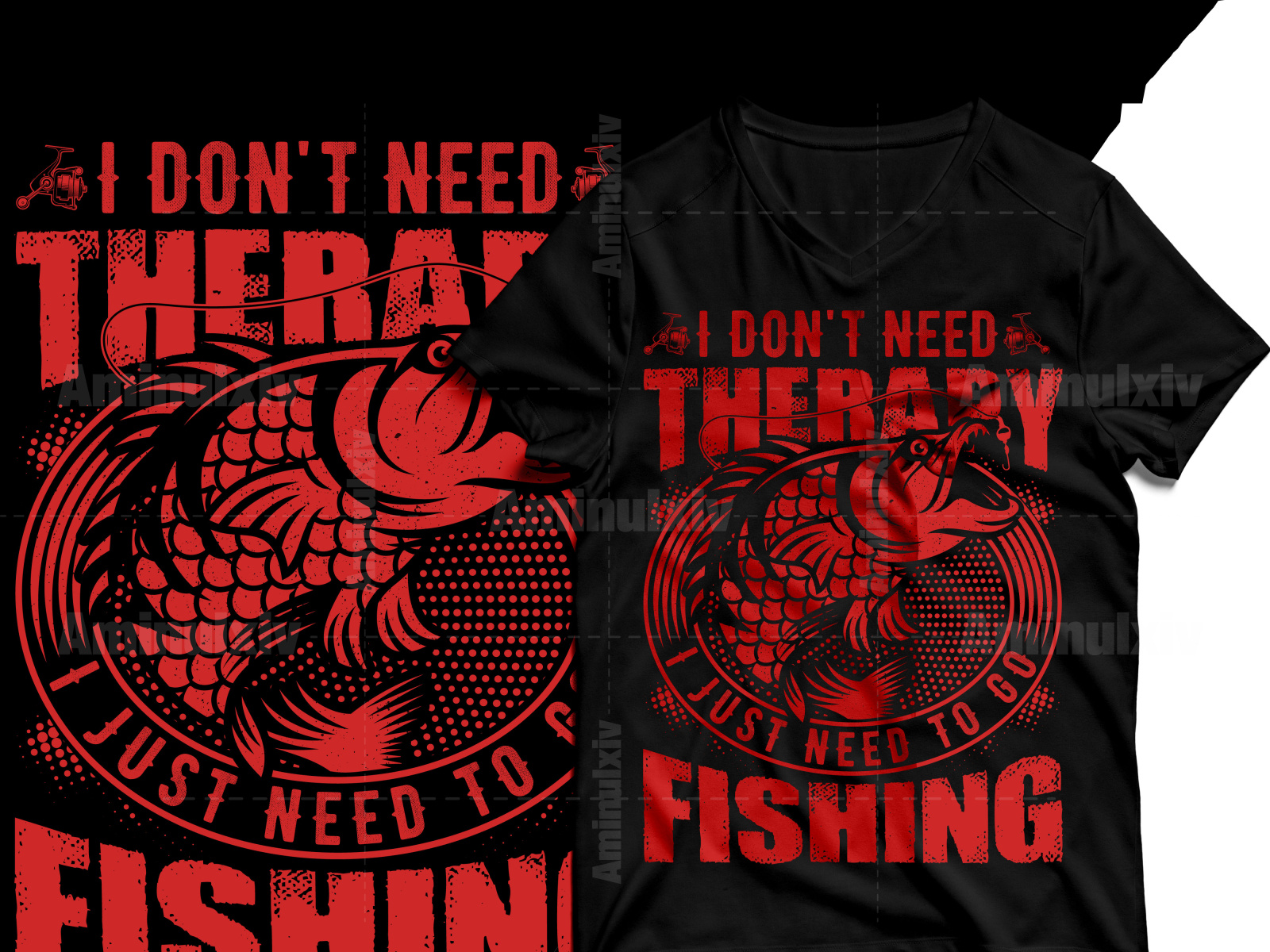 Best Selling Fishing Tshirt Design by Aminul Molla on Dribbble