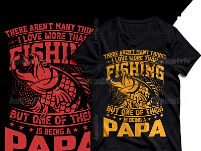 Best Selling Fishing T-shirt Design.