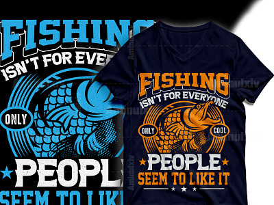 Best Selling Fishing T-shirt Design