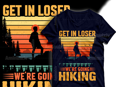 Best selling Vintage Hiking T-shirt Design