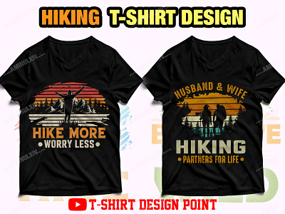 Hiking T-shirt Design adventure t shirt apparel branding bulk t shirt camping t shirt design graphic design hiking hiking logo hiking lover hiking shirt hiking t shirt hiking tshirt illustration logo outdoor t shirt t shirt tshirts vector vintage t shirt