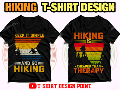 Hiking T-shirt Design