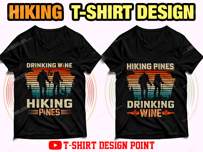 Hiking T-shirt Design