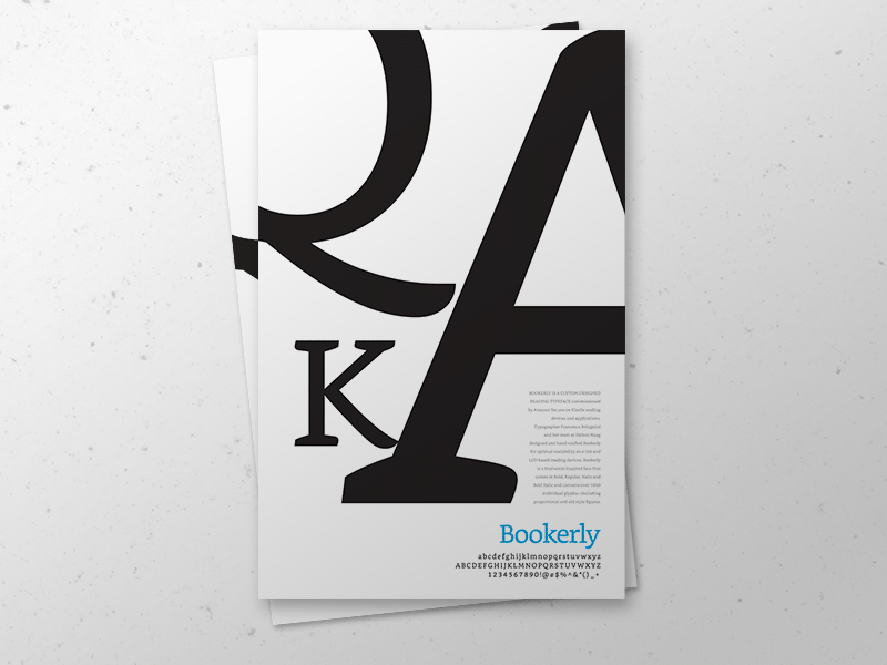 Poster bookerly loopbw