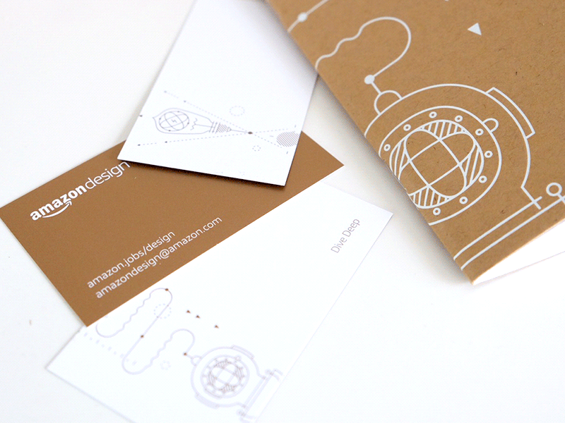 Amazon Design Business Cards & sketch book businesscards foilstamp illustration sketchbook