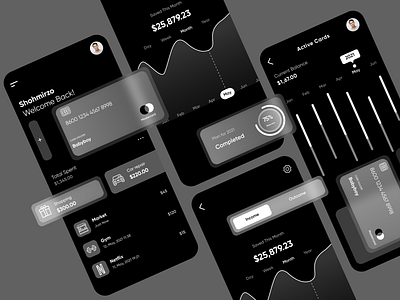 Dark Mode Payment App Design Concept