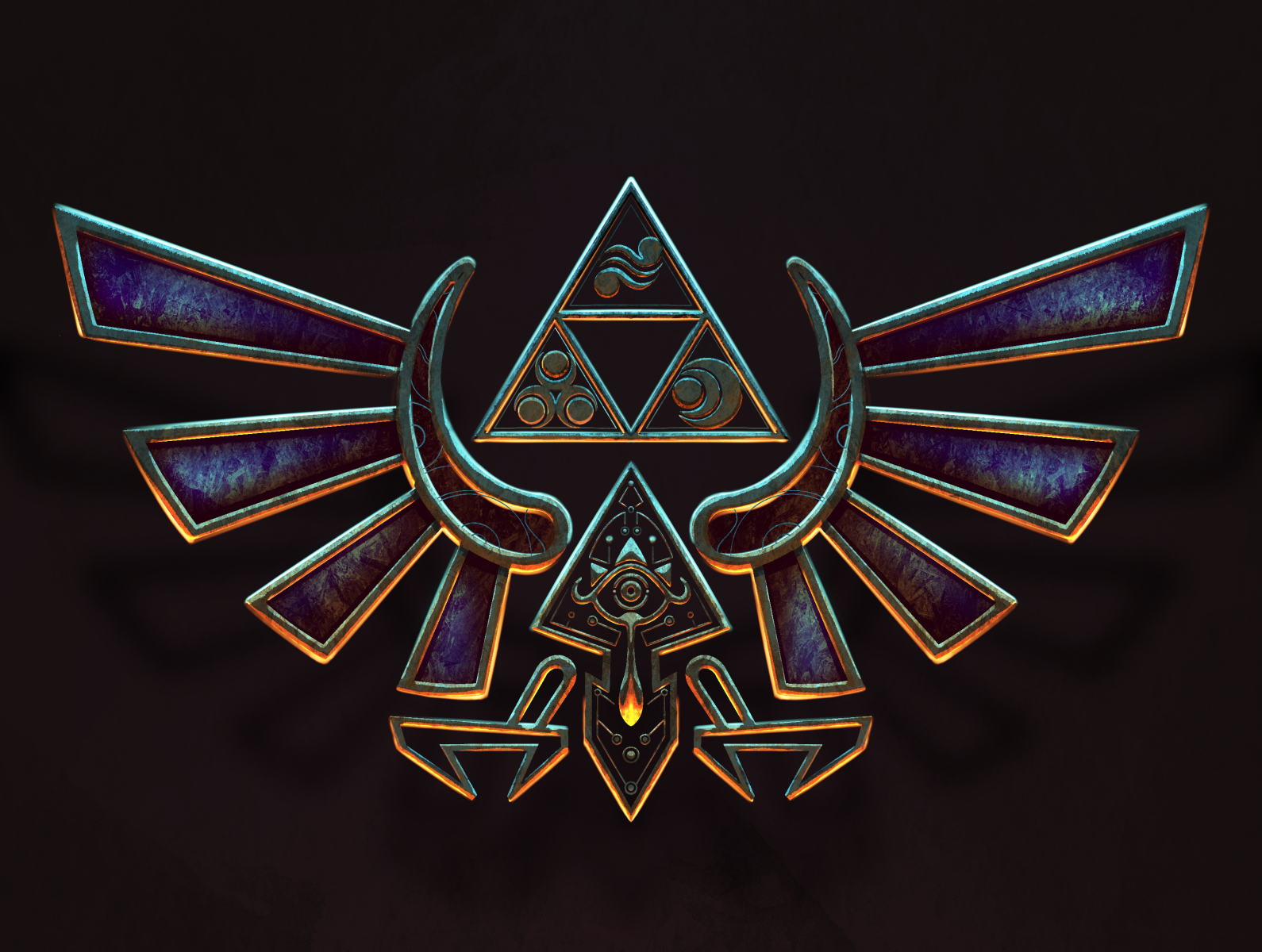 Hylian Crest (Legend of Zelda fan art) by Tatiana O'Toole (Bischak) on ...