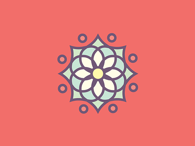 Flower Patch No. 2 burst circles circular flower flowers icon mandala mandalas minimal symmetry