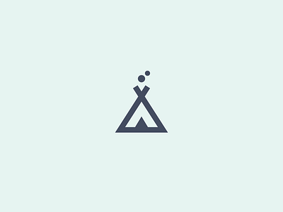 Minimal Tipi (01/365) 365 project daily design icon logo minimal minimalist tipi tipis
