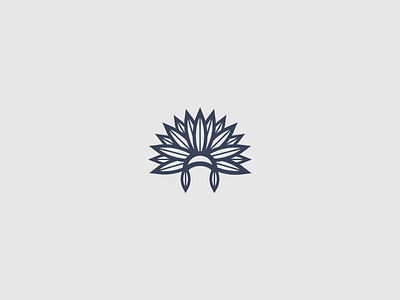 War bonnet (06/365) daily design feathers icon icon design logo logo design minimal minimalist native war bonnet