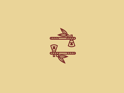 Tomahawks (07/365) daily design feathers hatchet icon icon design logo logo design minimal minimalist native tomahawk