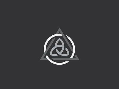 Triquetra (17/365) celtic celtic knot circle daily design design series grey knot symbol triangle trinity
