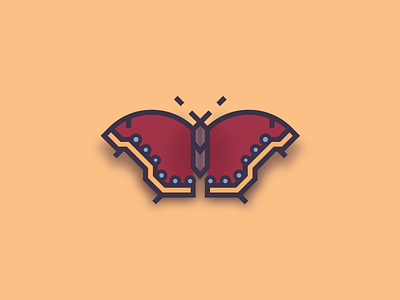 Morning Cloak (25/365) brown butterflies butterfly daily design design series flutterby icon insect logo morning cloak moth wings