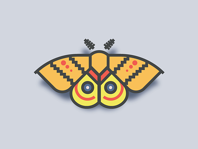 Io Moth (27/365) bug butterfly daily design design series insect io io moth moth wings