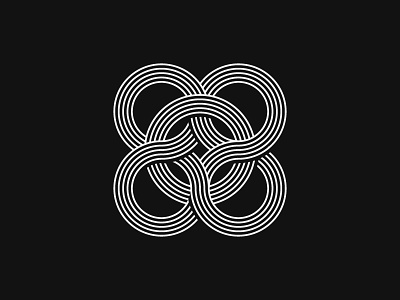 Geometric Object 02 (41/365) black and white bold bridge circles daily design design series geometric illusions knot shadow