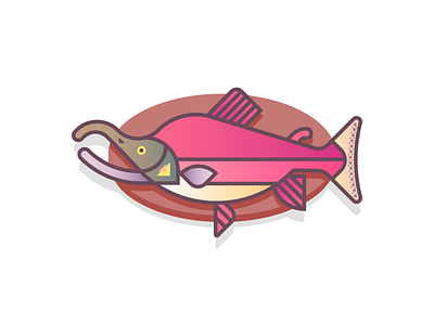 Sockeye Salmon (45/365) aquatic colorful daily design design series fish fish mount fishes fishy freshwater salmon gradients salmon sockeye salmon