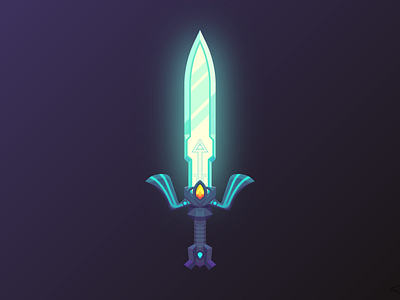 Master Sword (81/365) adventure game hero legend of zelda master sword nintendo sword video game art video games weapon wind waker zelda