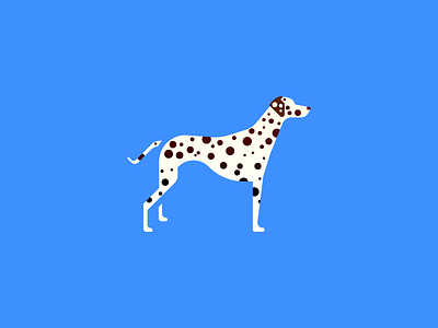 Dalmatian (90/365) daily design dalmatian design series dog doggo illustration pet pupper puppy spots