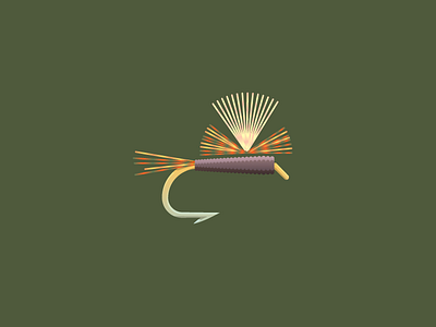 Parachute Adams (102/365) daily design design series fish fishing fly fly fishing hook illustration insect parachute adams rustic