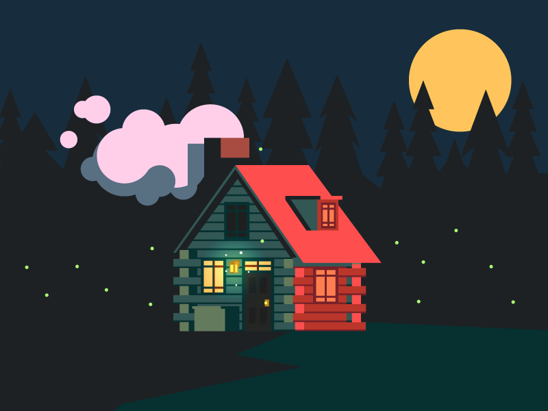 Cabin Home (146/365) by Tatiana O'Toole (Bischak) on Dribbble