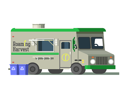 Roaming Harvest Food Truck (158/365) food food truck illustration michigan roaming harvest traverse city truck vehicle
