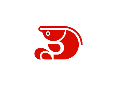 Lobster (188/365) food icon illustration lobster logo minimal red seafood stylized yum