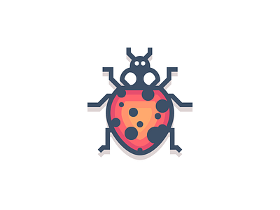 Ladybug (189/365) beetle bug design series illustration insect ladybird ladybug red spots