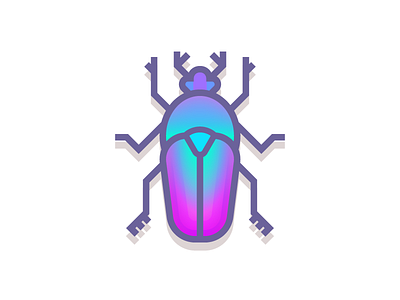 Africana Oertzeni (194/365) africana oertzeni beetle bug design series flower gradient illustration insect